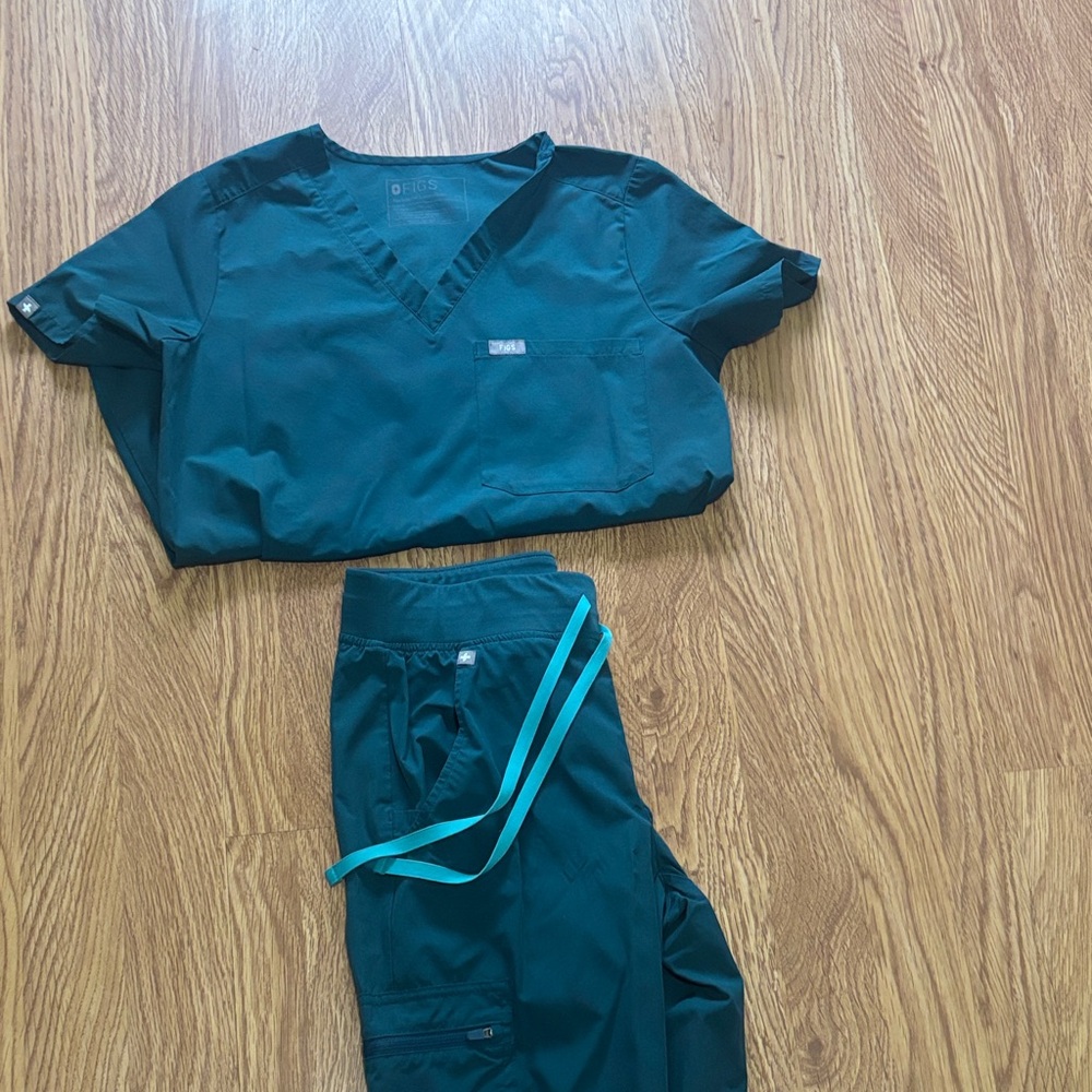 Figs Caribbean blue Scrub Set
